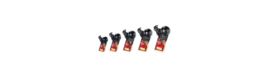 MARAUDERS COLOURED BLACK & GOLD TROPHY - 5 SIZES - 16CM TO 28CM MARAUDERS COLOURED BLACK & GOLD TROPHY - 5 SIZES - 16CM TO 28CM